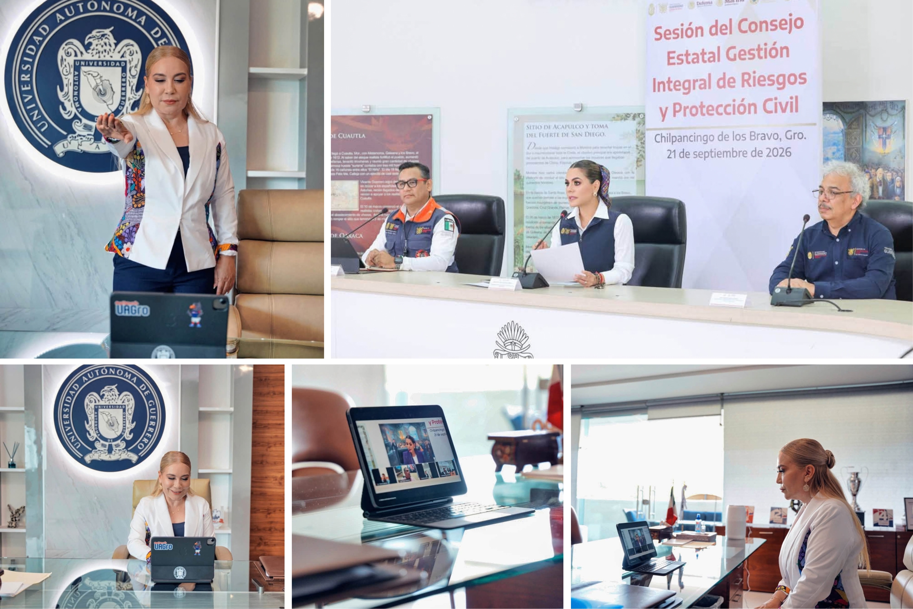 LA UAGRO SE INTEGRA AL CONSEJO ESTATAL DE PROTECCIÓN CIVIL ANTE AVANCE DEL HURACÁN POLO 
