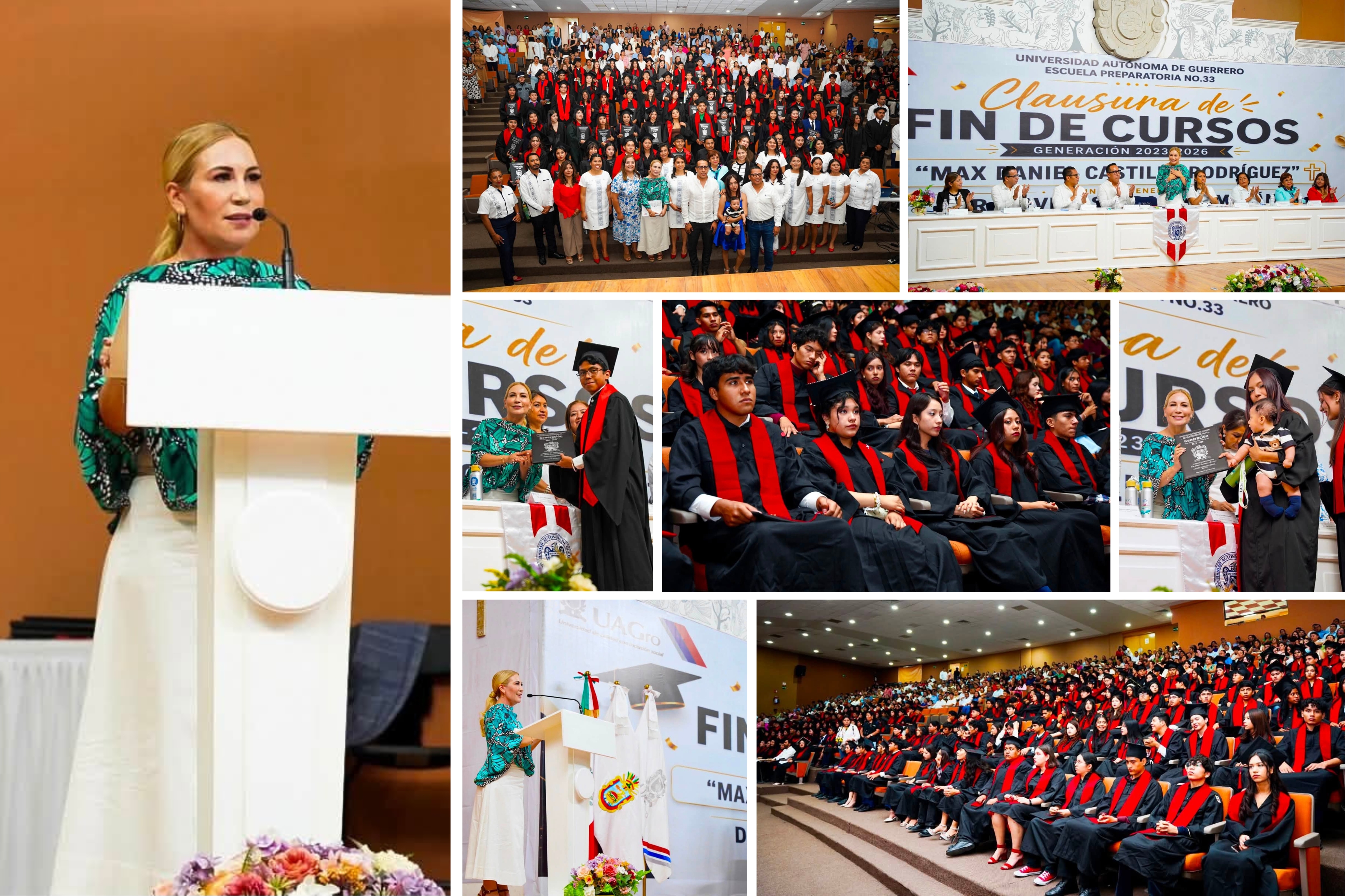 LA UNIVERSIDAD AUTÓNOMA DE GUERRERO CELEBRA LA GRADUACIÓN DE MÁS DE 200 ESTUDIANTES DE LA PREPARATORIA NO. 33