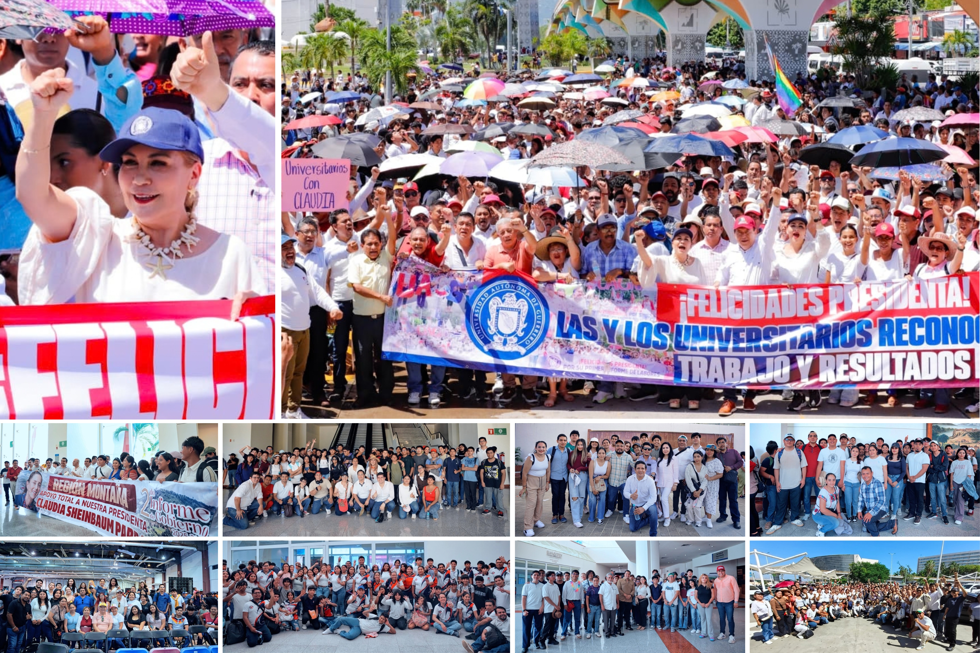 ACOMPAÑA LA UAGRO A LA PRESIDENTA CLAUDIA SHEINBAUM EN SU SEGUNDO INFORME DE GOBIERNO EN ACAPULCO 