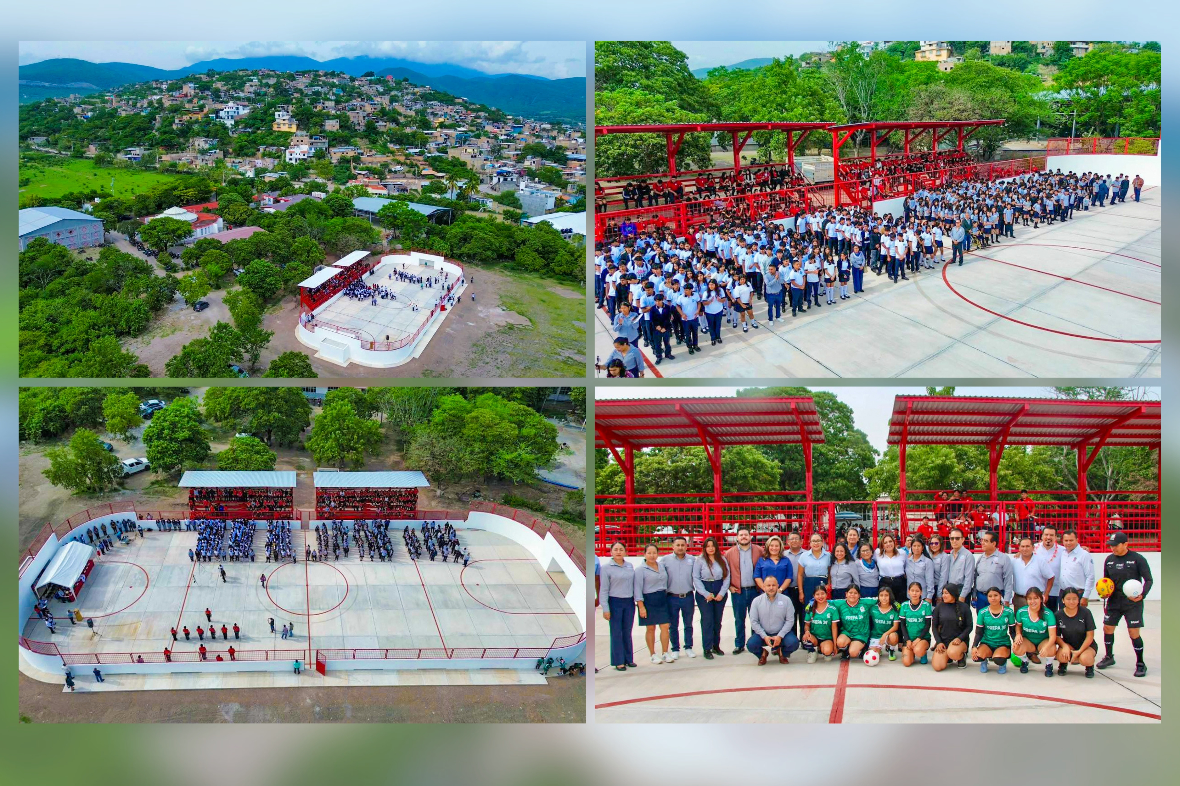 UAGRO FORTALECE SU INFRAESTRUCTURA MEDIANTE COOPERACIÓN INTERINSTITUCIONAL CON NUEVA CANCHA EN LA PREPARATORIA NO. 36