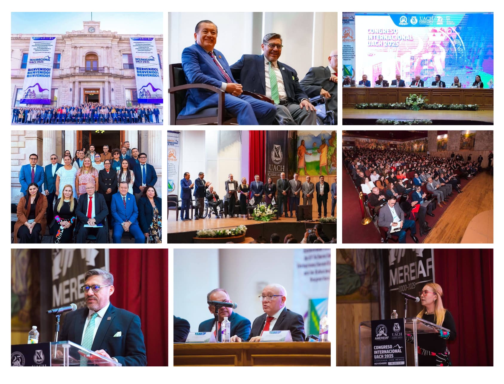 EL RECTOR JAVIER SALDAÑA PARTICIPA EN EL CONGRESO INTERNACIONAL AMEREIAF UACH 2025  