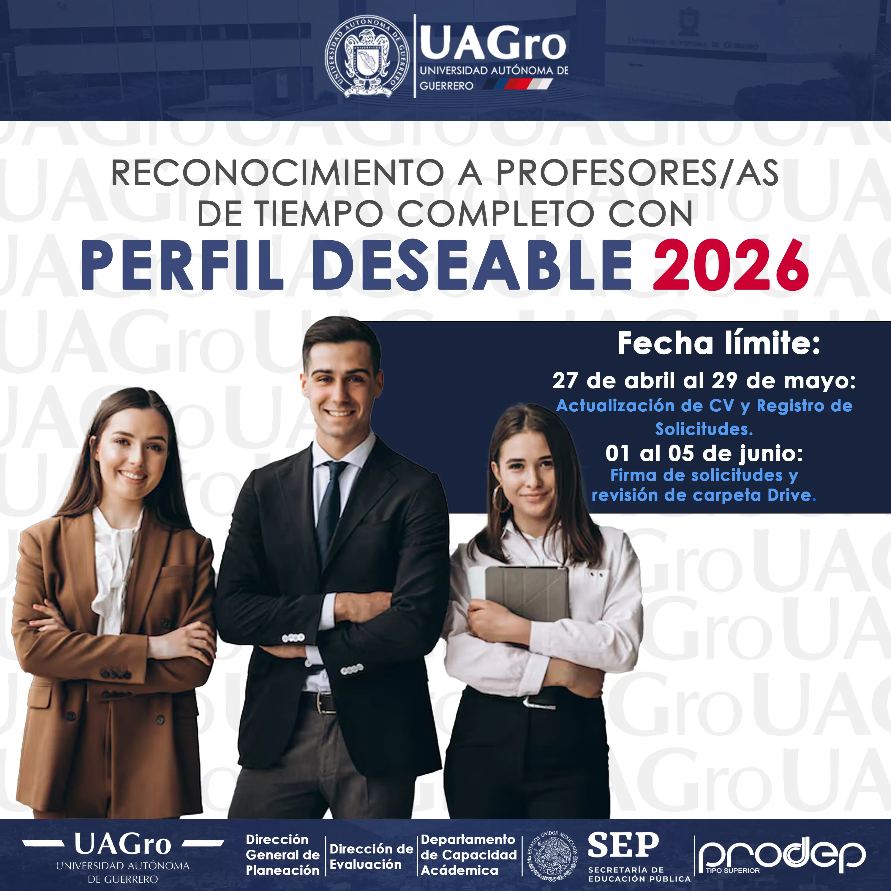 Reconocimiento a profesores/as de tiempo completo